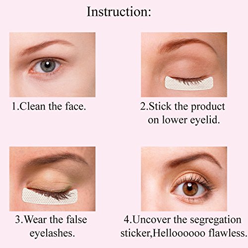 Eyelash Pads Eyelash Shield Effect Under Eye Patches Eye Gel Patches Disposable Eye Protector Shield Pad for Eyelash Extension Grafting Eyelashes Pads Eye Shield Makeup Shield