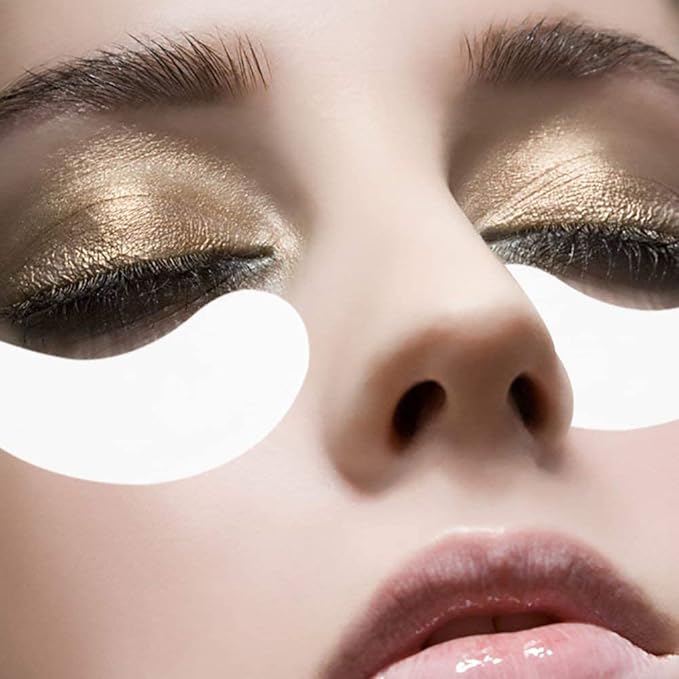 Eye Gel Pads 100 Pair Under Eye Pads Eyelash Extension Pads DIY Eye Lip Patch Pad Sticker Tapes False Eyelash Lash Extension Makeup Eye Gel Patches Lash Extension Beauty Tool Lip Powder Holder