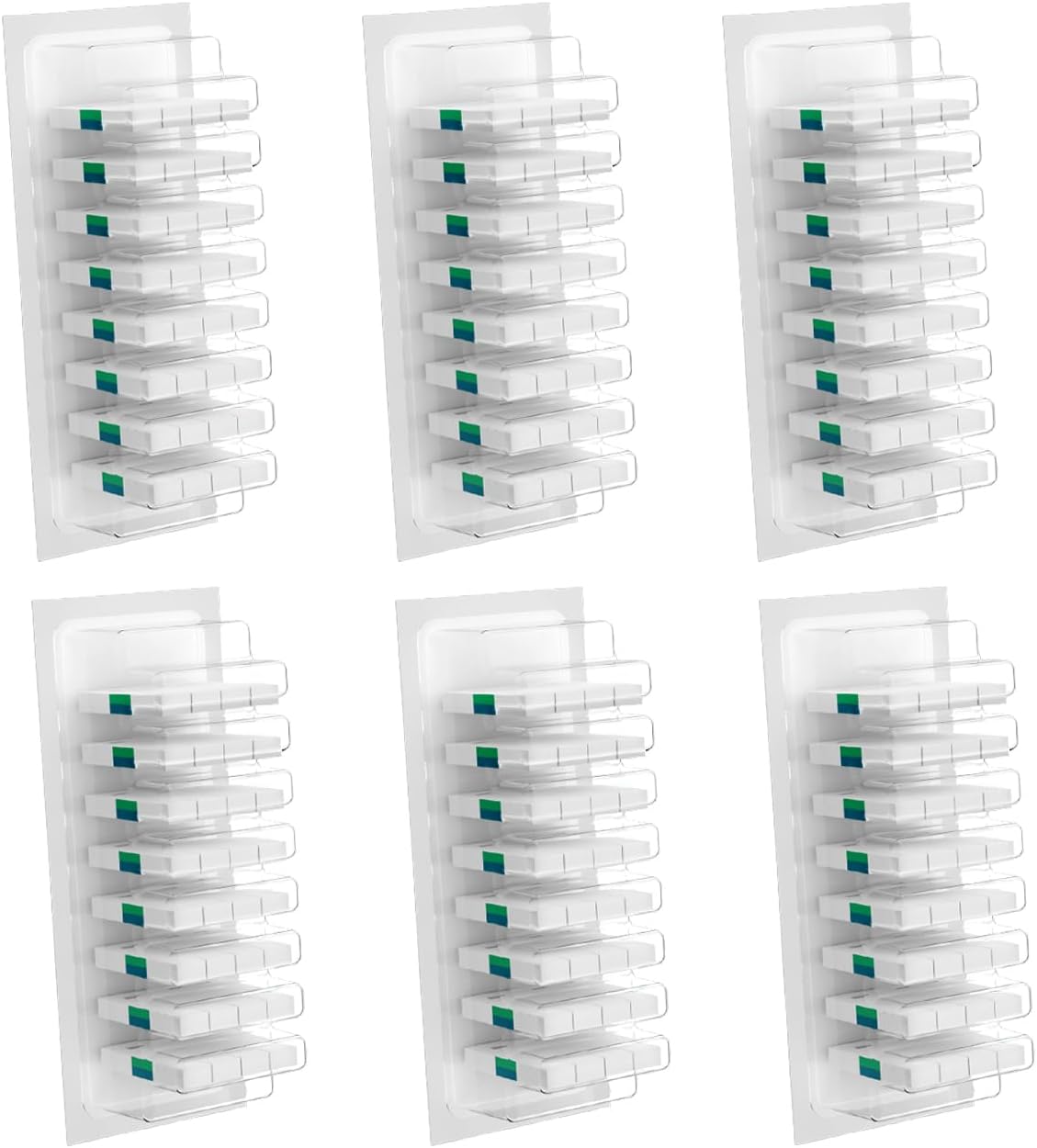 Disposable Toilet Brush with Replaceable Heads, Wall-Mounted Holder, Hygienic Bathroom Cleaning Tool (48 Box Refills)