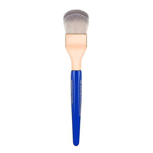 Bdellium Tools Professional Makeup Brush - Golden Triangle 952 Small Rounded Double Dome Blender - With All Vegan and Soft Synthetic Fibers, For Application & Blending (Blue, 1pc)