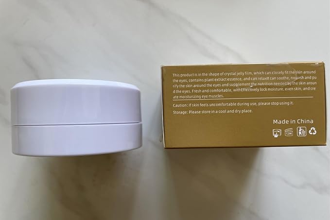 24K Gold Under Eye Masks, Eye Masks for Dark Circles, Anti Wrinkle Under Eye Gel Pads, Eye Mask for Puffy Eyes, Skincare | 60 Pieces/30 Pairs