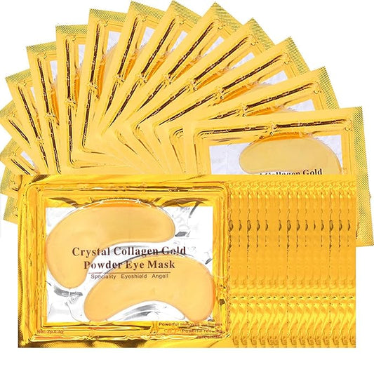 30 PCS Under Eye Collagen Patches,Crystal Pink Collagen Lip Masks，Gold Moisturizing Under Eye Mask，moisturizing skin, anti-chapping and anti-aging.…